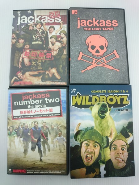 ジャッカス 3作品+ワイルドボーイズ3＆4(3枚組) 合計4作品セット  