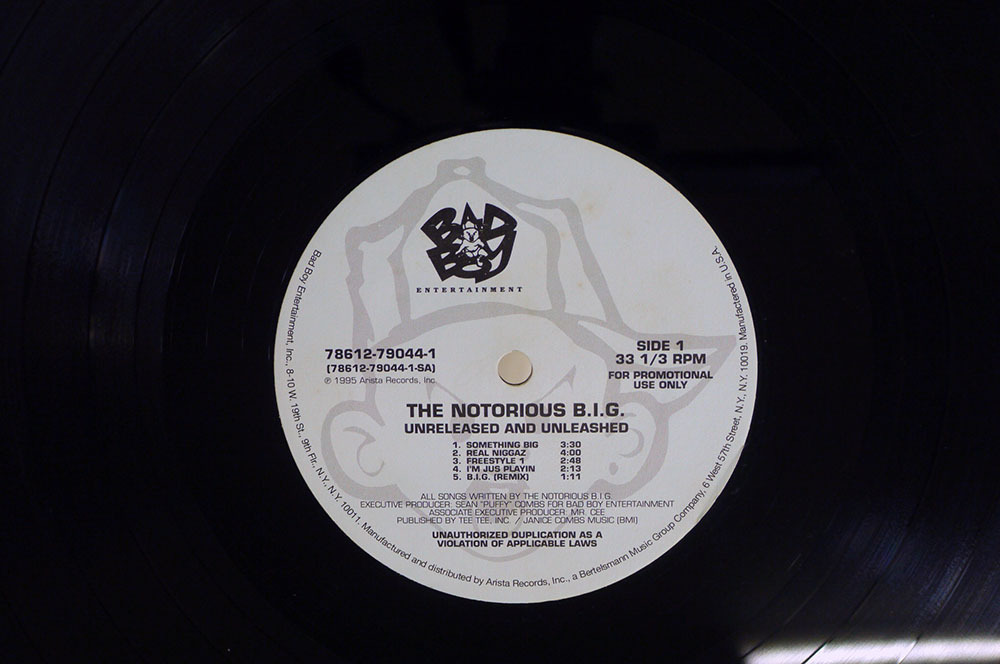 英 ブート NOTORIOUS B.I.G./UNRELEASED AND UNLEASHED/BAD BOY 
