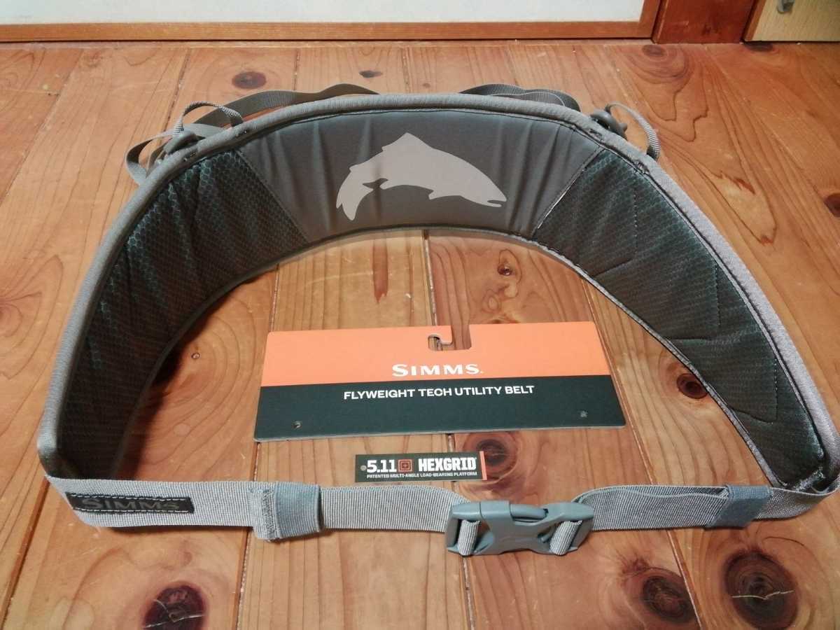 廃盤 SIMMS フライウェイトテックユーティリティ ベルト、ネット