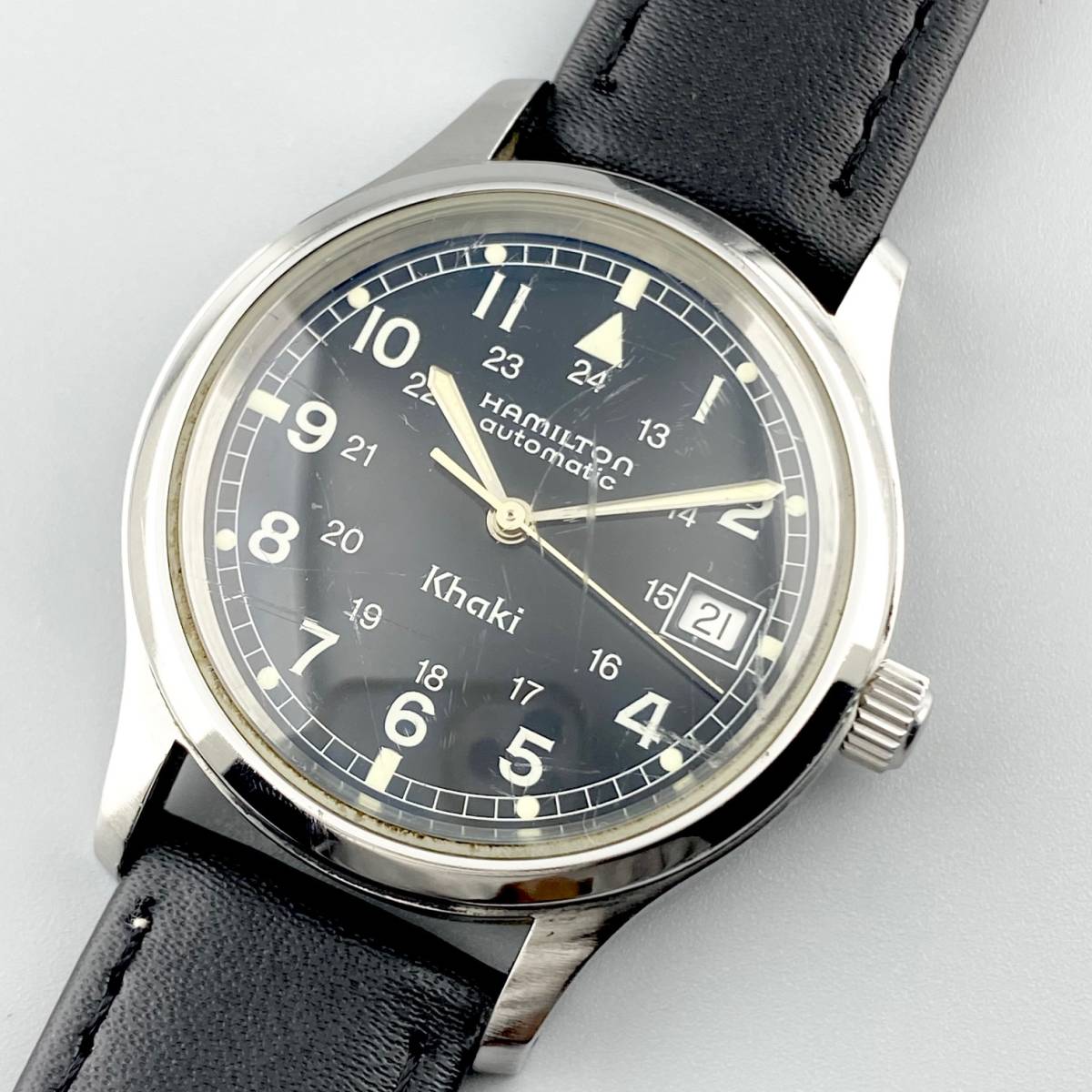 1円～】HAMILTON ハミルトン 腕時計 メンズ AUTO 自動巻 97218 KHAKI