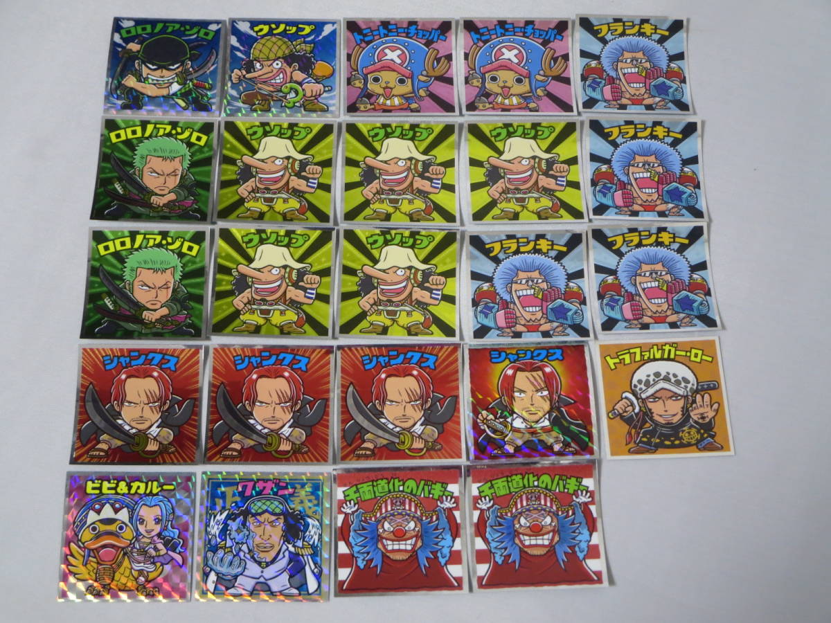 ロ ワンピースマン 超新星編 新世界編 24枚セット クザン ビビ カルー 千両道化のバギー ゾロ ウソップ フランキー シャンクス チョッパー の落札情報詳細 ヤフオク落札価格情報 オークフリー スマートフォン版