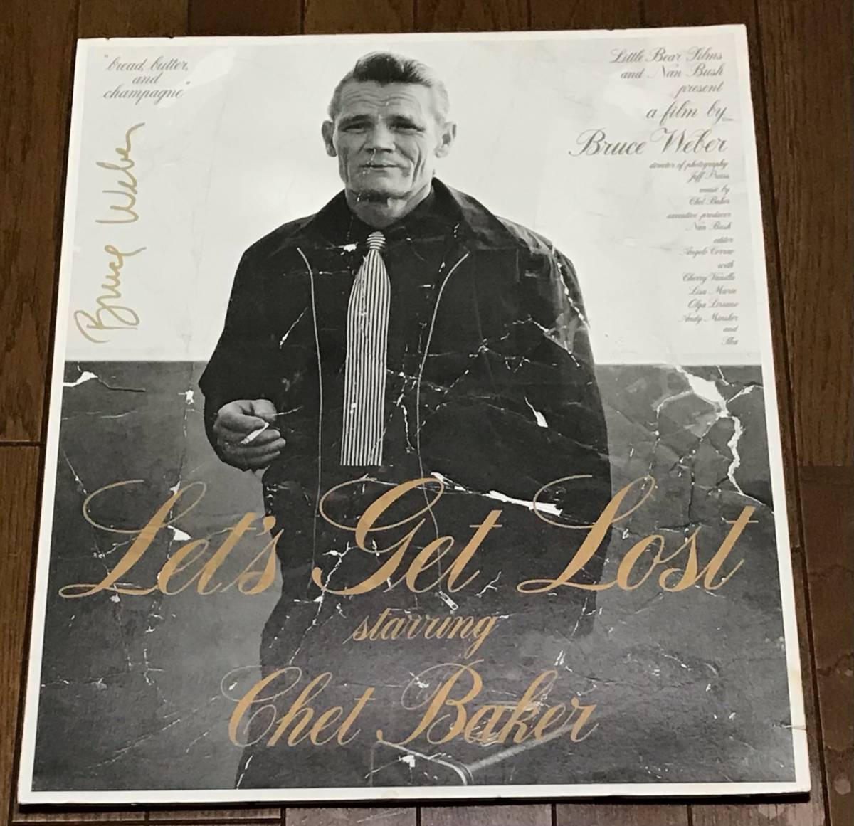 即決可 BRUCE WEBER 直筆サイン付 LET'S GET LOST オリジナルポスター