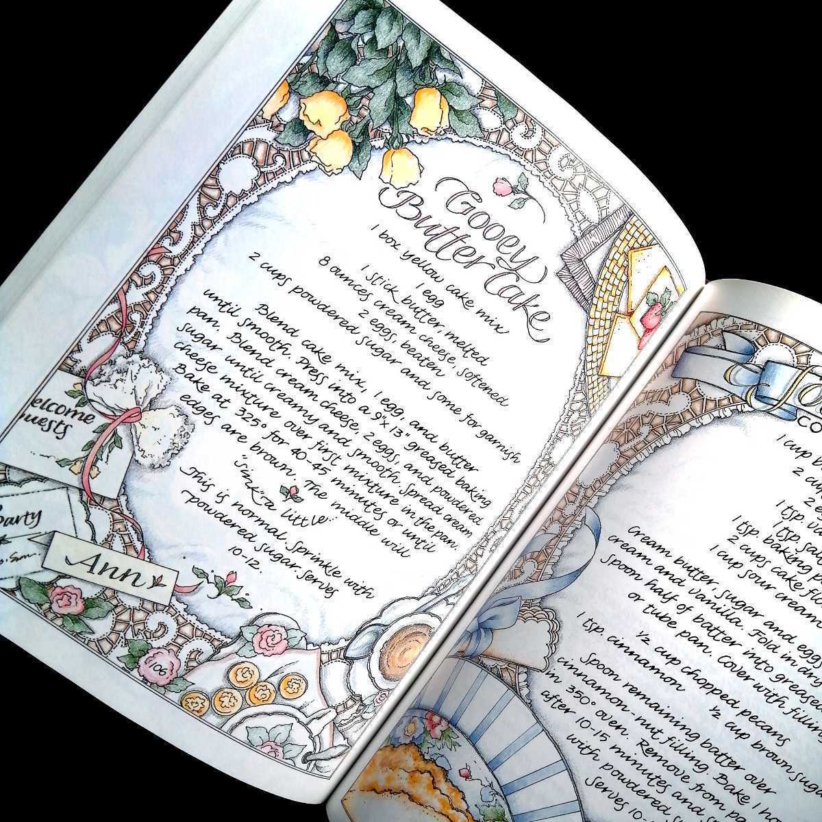 洋書 古書 ロマンチックなイラストがいっぱいなアメリカのレシピ本 レシピブック レシピ集 料理本 水彩画 色鉛筆画 カントリー 植物 花 の落札情報詳細 ヤフオク落札価格情報 オークフリー スマートフォン版