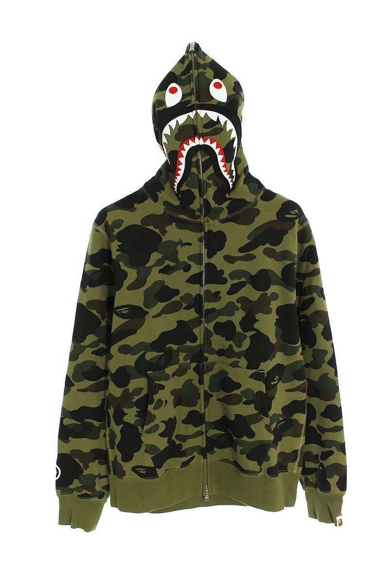 アベイシングエイプ A BATHING APE 001ZPD301008X サイズ:L シャーク