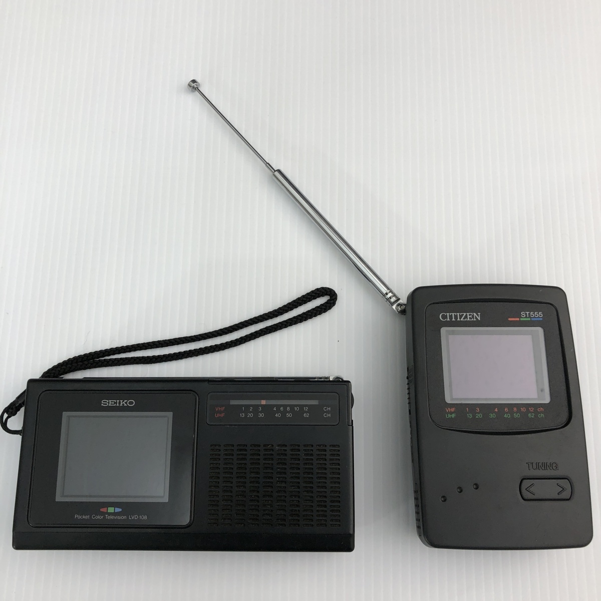 昭和レトロ CITIZEN ポータブルテレビ ST-555 通電確認済み 美品 昭和