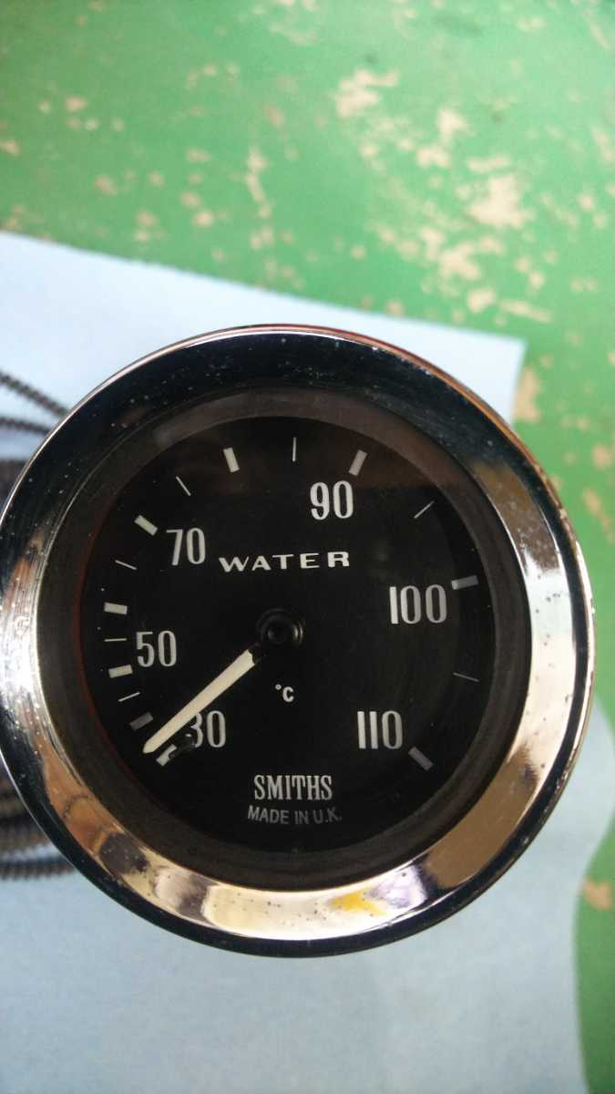 SMITHS  52パイ　水温計　ミニ　センターメーター ローバーミニ 機械式 水温計 Smith 52パイ