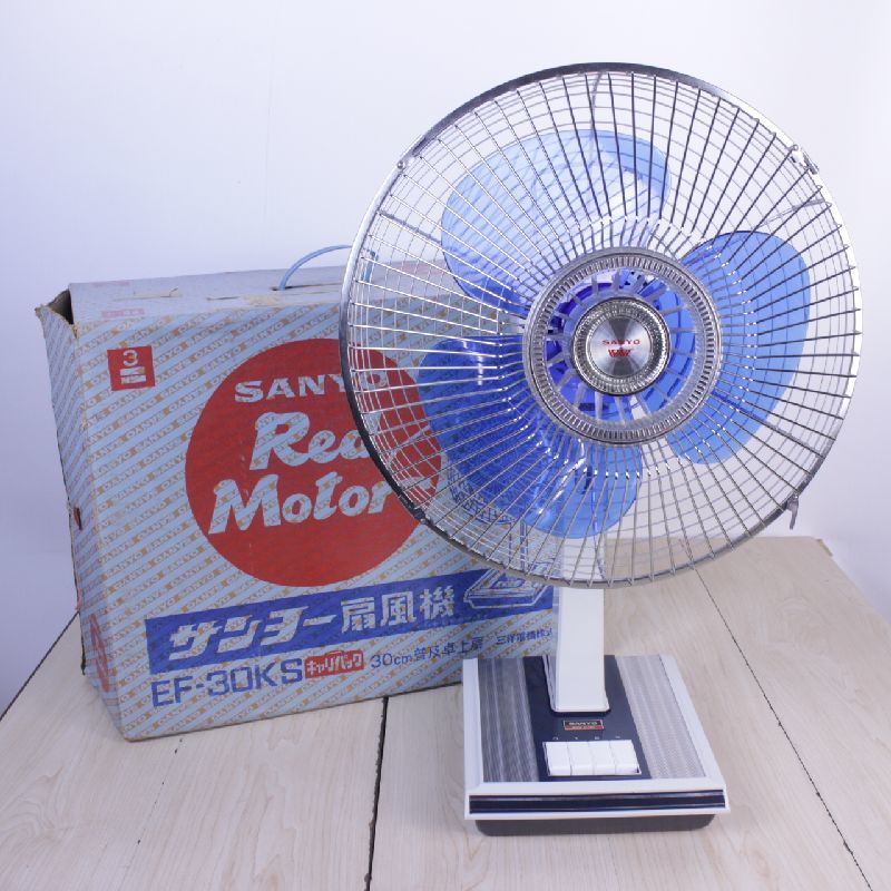 SANYO サンヨー 扇風機 卓上扇 EF-30KS 扇直径30㎝ 高さ60㎝ 箱付き
