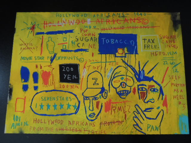A4 額付き ポスター Basquiat ハリウッド アフリカ人 バスキア の落札