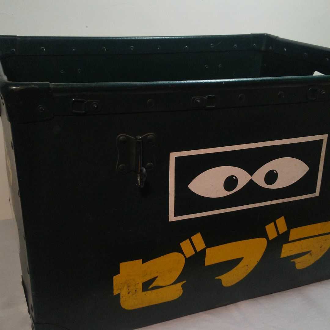 当時物 ボテ箱 昭和レトロ 牛乳石鹸 ゼブラ 収納箱 ラビットS301