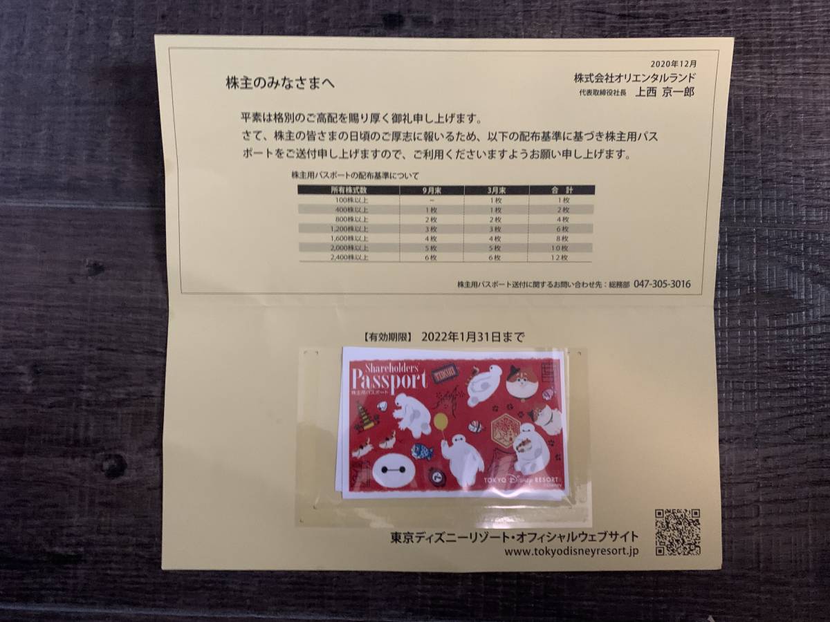 新品 東京ディズニーリゾート共通ペアチケット 2名 株主優待 送料無料 未使用 の落札情報詳細 ヤフオク落札価格情報 オークフリー スマートフォン版
