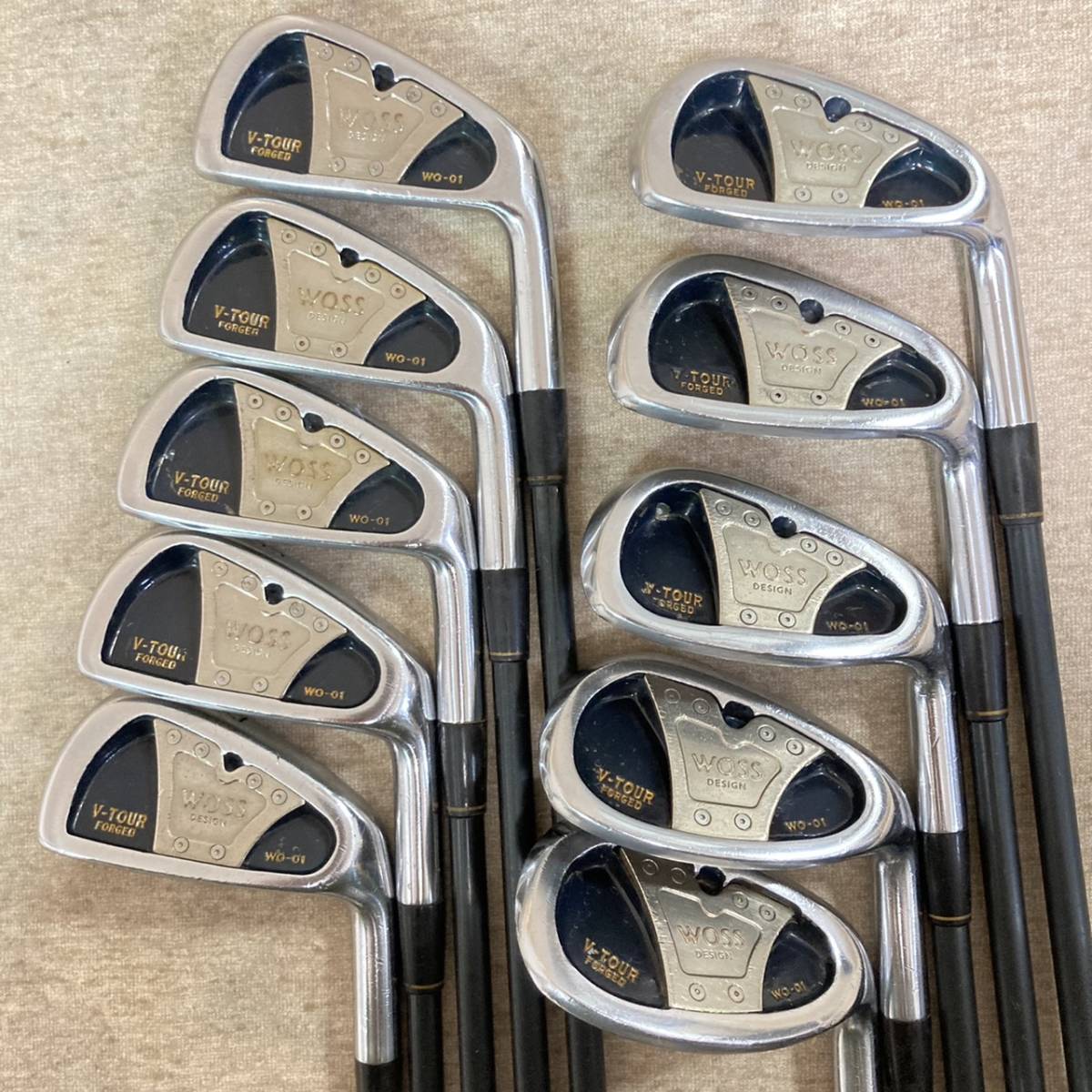 ☆ WOSS V-TOUR FORGED WO-01 ジャンボ尾崎 3～S 10本セットの落札情報