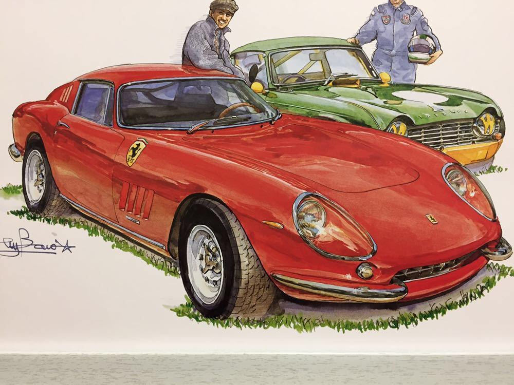Bow イラスト フェラーリ 275gtb トライアンフ Tr4 Ferrari 275gtb Triumph Tr4 額付き カレンダーカット 車 絵 カーマガジン の落札情報詳細 ヤフオク落札価格情報 オークフリー スマートフォン版