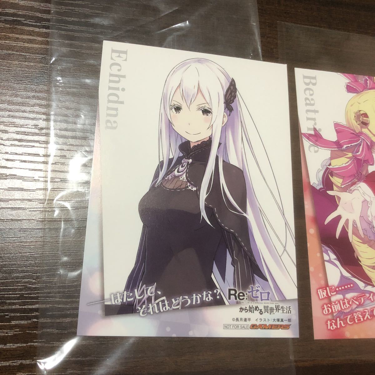 Re:ゼロから始める異世界生活 ゲーマーズ 特典 ブロマイド イラスト 