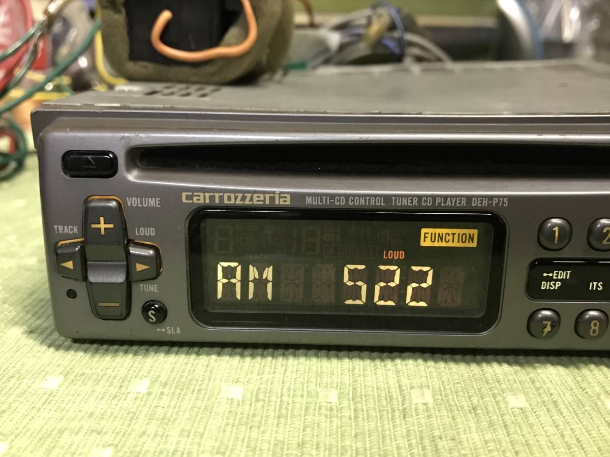 当時の高級機！ PIONEERパイオニア カロッツェリア CDプレーヤー「DEH