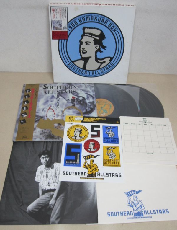 中古】LP・サザンオールスターズ・1986 KAMAKURA BOX・ステッカー