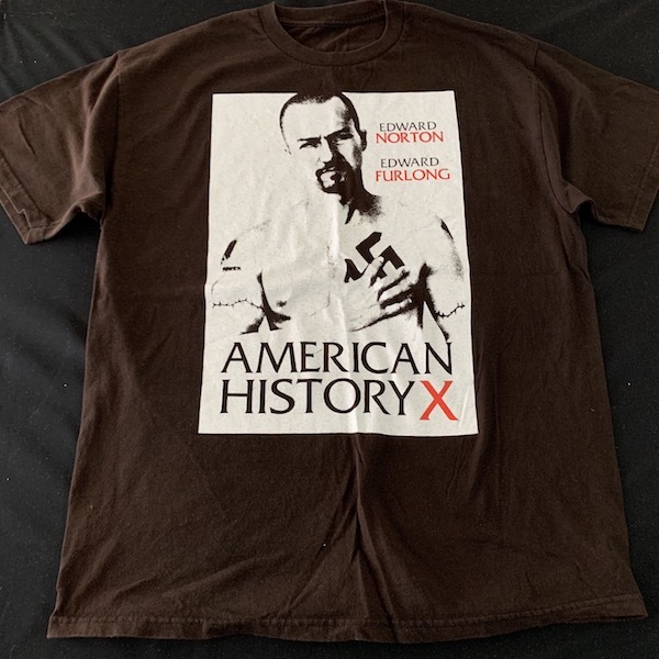 野村訓市着用別色｜ヴィンテージAmerican History X Tシャツ（90年代 