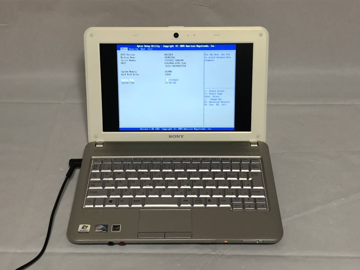 SONY VAIO PCG-21311N CPU Atom N470 メモリ1GB HDD250GB 現状品 242の 