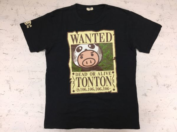 送料240円 豊天商店 ブーデン 半袖tシャツ メンズ トントン Wanted 指名手配 ワンピース風 豚 ブタ キャラクター ユーモア M 黒 の落札情報詳細 ヤフオク落札価格情報 オークフリー スマートフォン版