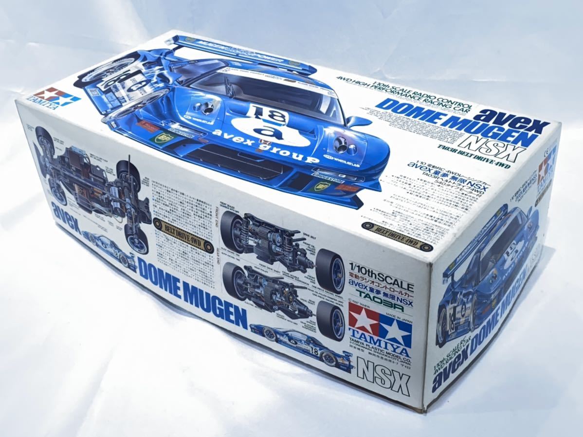 タミヤ 1/10 電動RC-4WDレーシングカー avex 童夢 無限 NSX 540タイプ