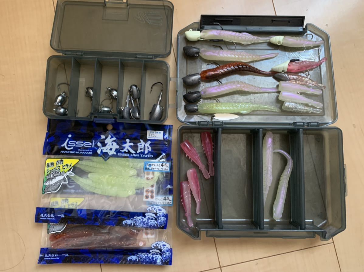 一誠 issei 海太郎 カタクチワーム ハネエビ ジャコバグ 根魚玉