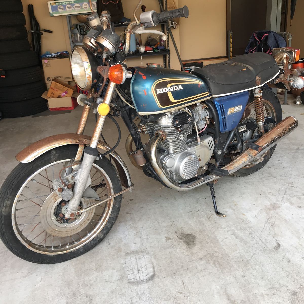 Honda Cb250 T セニア 不動 書なし 鍵あり 部品取り 当時物レアパーツ付き の落札情報詳細 ヤフオク落札価格情報 オークフリー スマートフォン版