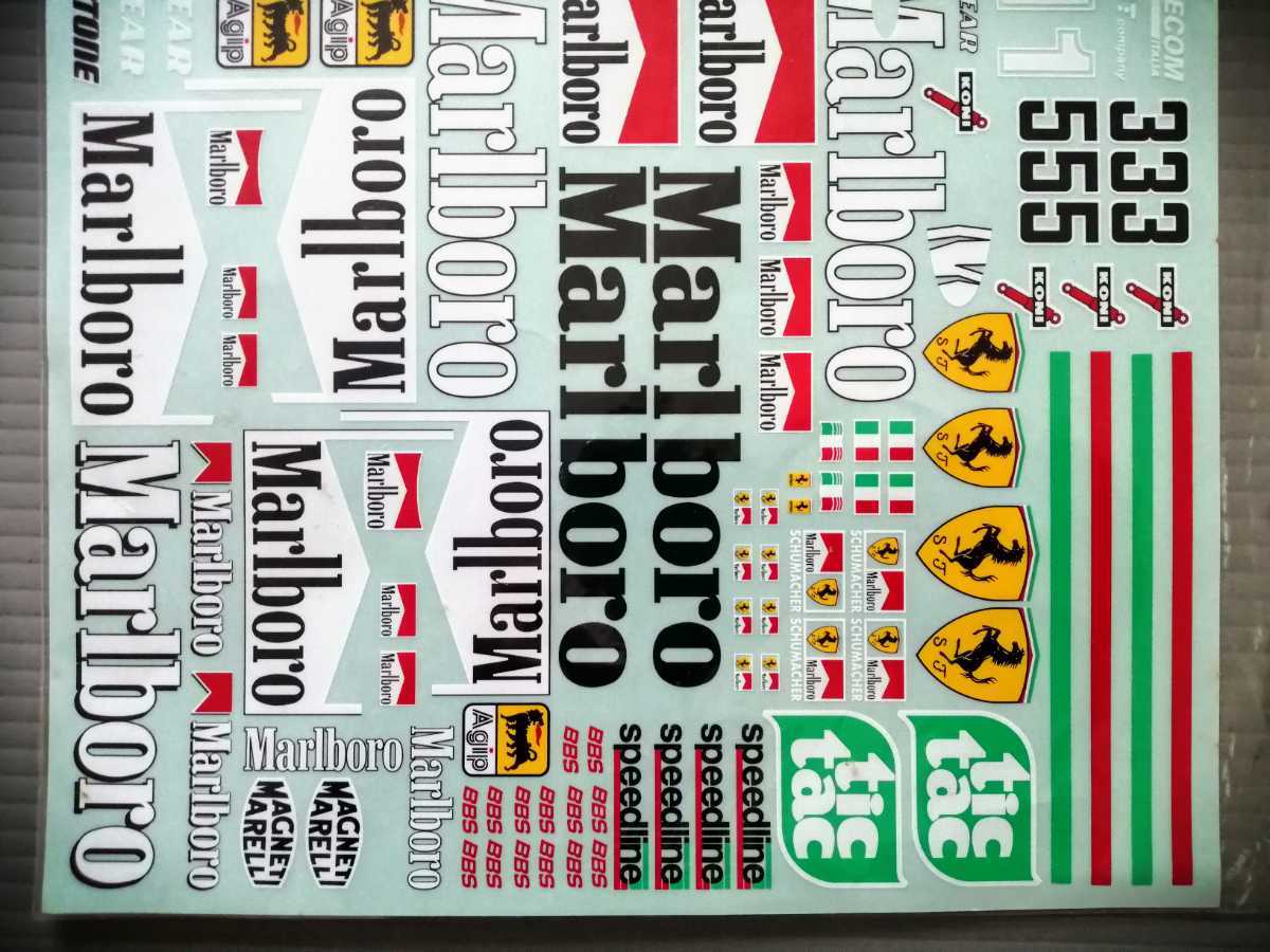 新品】1/10 RC F1 用 デカール フェラーリ シール タミヤ F102 F103