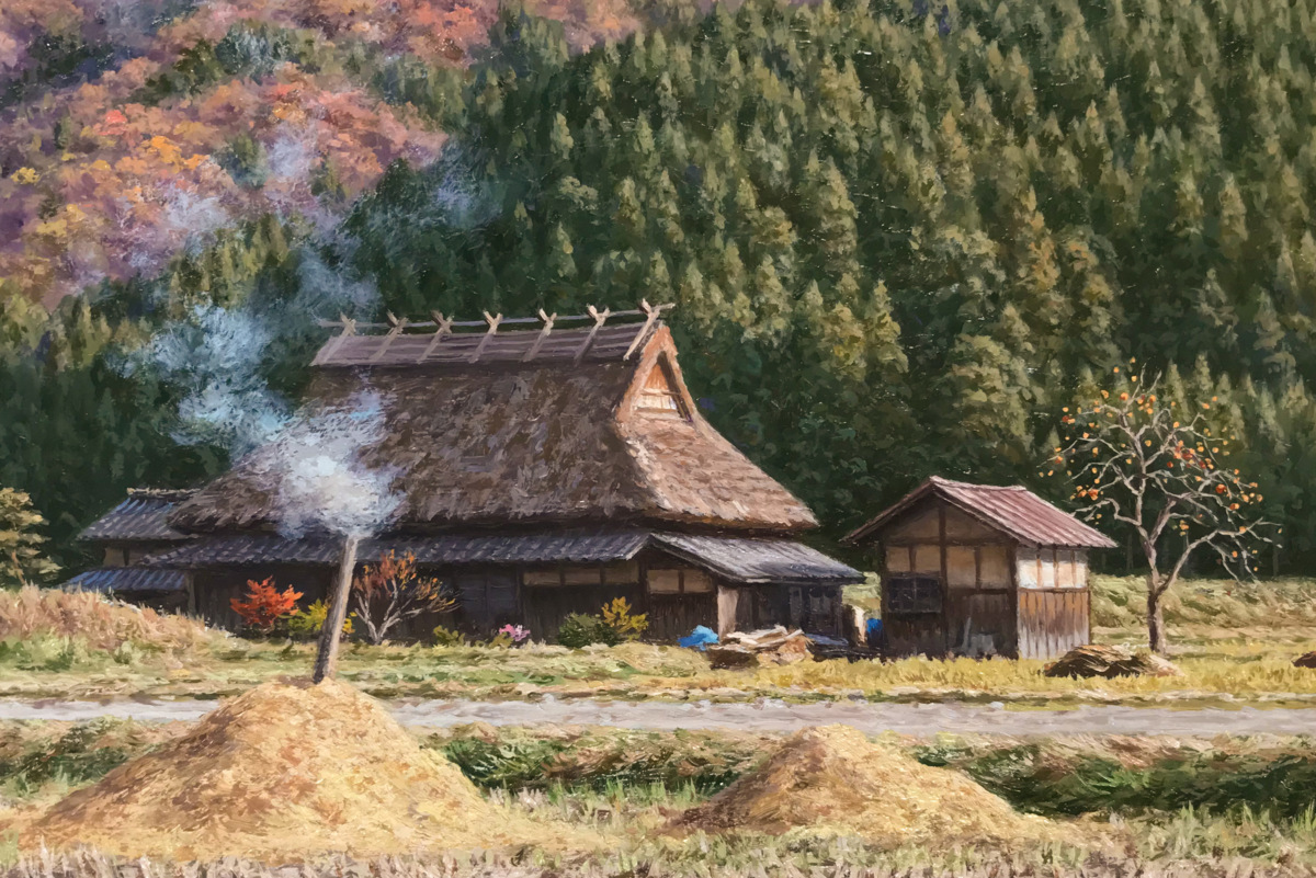 金子東日和 一枚の繪【遅春山峡（福島県下郷町）】油彩