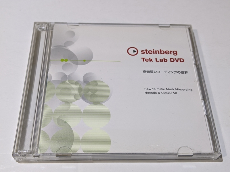 【目立った傷や汚れなし】Steinberg Tek Lab DVD 高音質レコーディングの世界 音楽製作 学習DVD 曲作り スタジオ ...