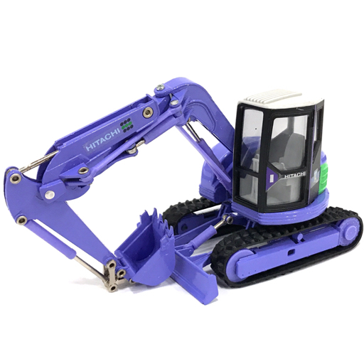 5380⁄ KOMATSU PC75UU ショベルカー 紫 パープル フィギュア おもちゃ 玩具 HITACHI 紫色 ショベルカー ミニカー