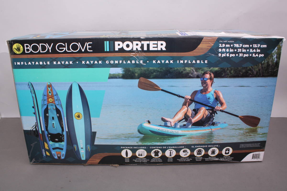 【未使用】100円～ 展示品 未使用 Body Glove ボディグローブ ポーターインフレータブル カヤック Porter