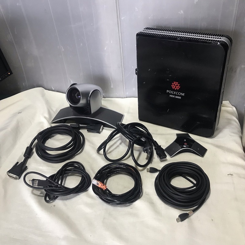 【目立った傷や汚れなし】☆ポリコム テレビ会議システム HDX6000 リモコン/スピーカー/カメラ付 初期化済【K1007R1】の落札情報詳細 ヤフオク落札価格検索