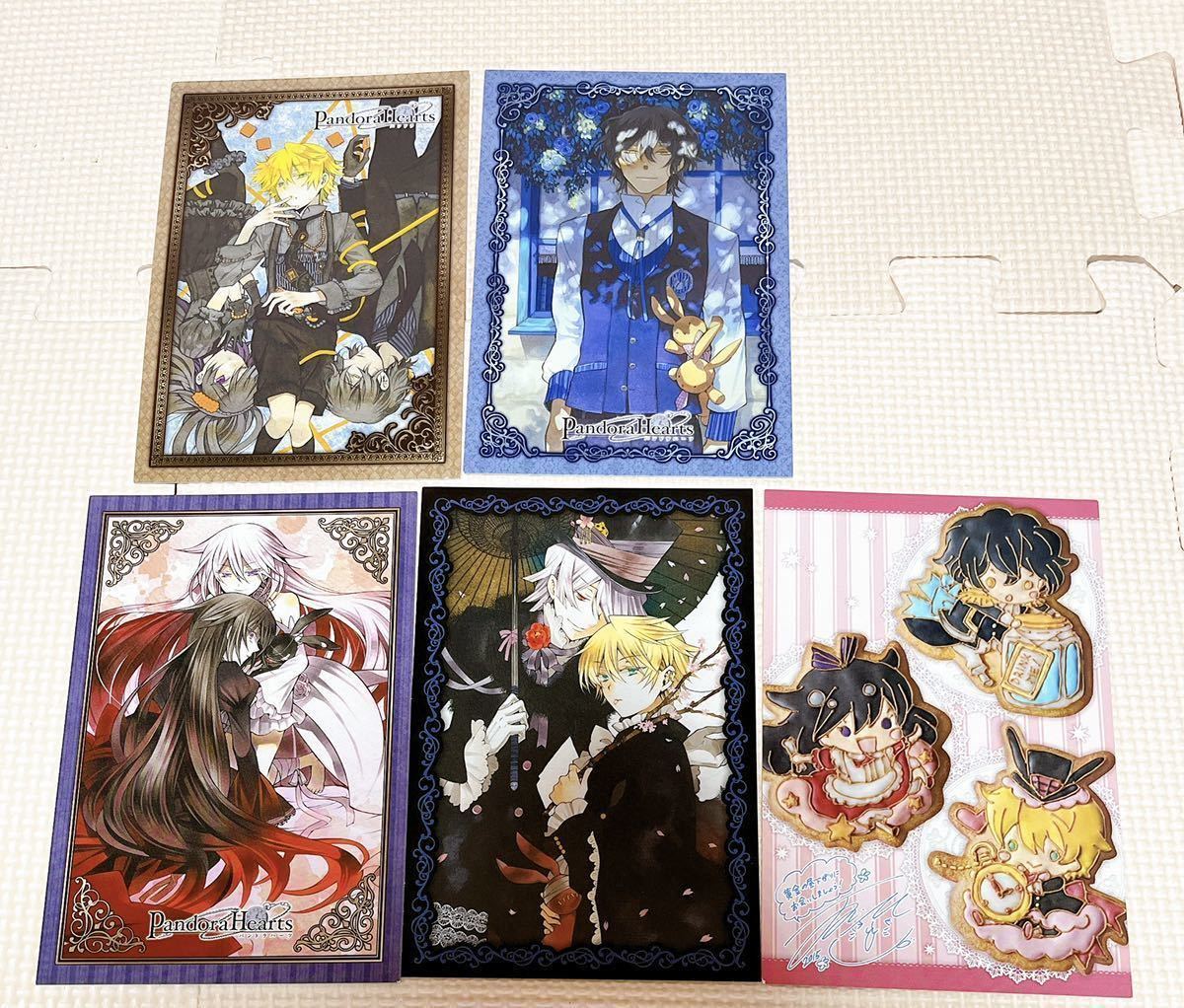 PandoraHearts 抱きつき ポストカード原画展　5点セット PandoraHearts 抱きつき ポストカード原画展 5点セット PandoraHearts