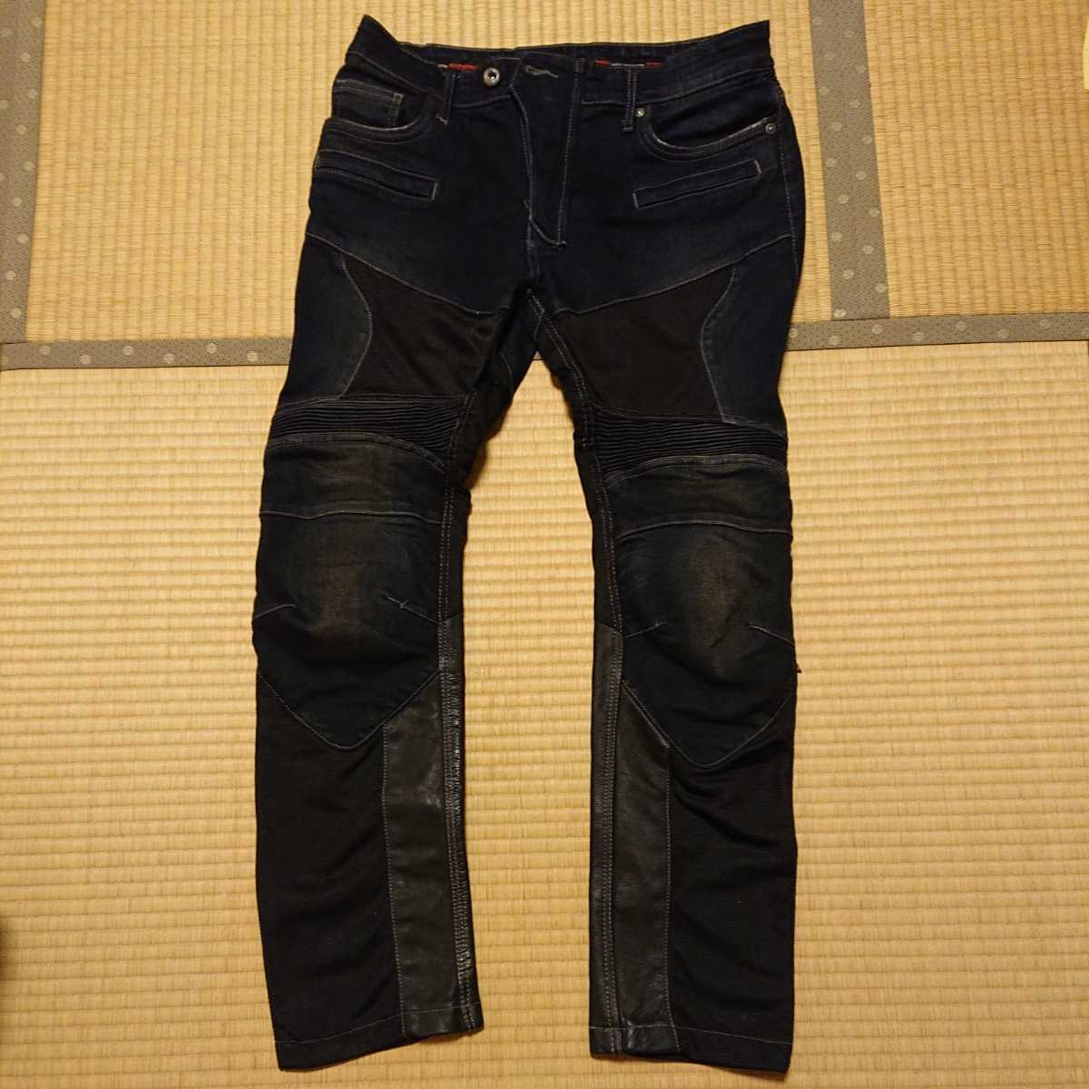 コミネ(KOMINE) バイク用 パンツ スーパーフィットプロテクトレザー