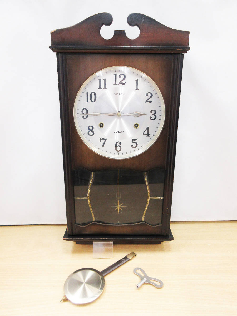 SEIKO 昭和レトロ 30日巻ゼンマイ時計 高級振り子時計 ジャンク