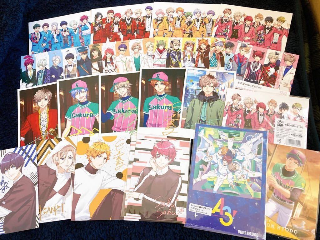 目立った傷や汚れなし 23 A3 エースリー ポストカード等25枚セット 春組夏組 秋組 冬組 Mankaiカンパニー 皆木綴 皇天馬 瑠璃川幸 向坂椋 斑鳩三角 の落札情報詳細 ヤフオク落札価格情報 オークフリー スマートフォン版