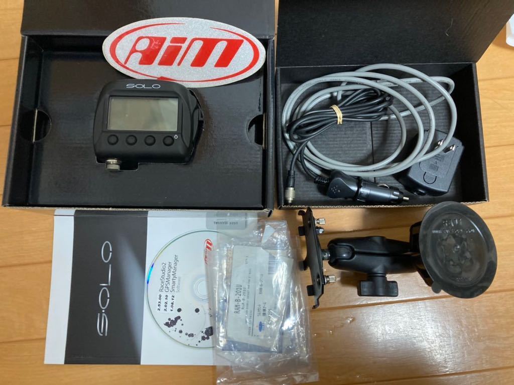 AIM SOLO GPS ロガー ラップタイマー 付属品有 動作良好 Aim SOLO GPSラップタイマー データロガー