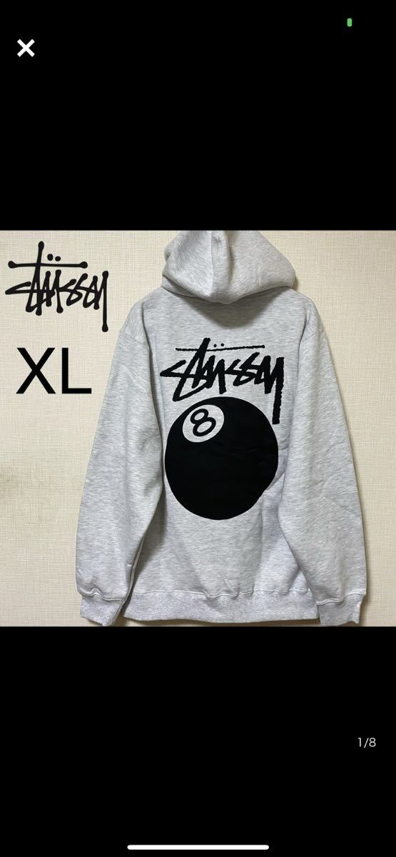 ステューシー STUSSY パーカー プルオーバー ロゴ刺繍