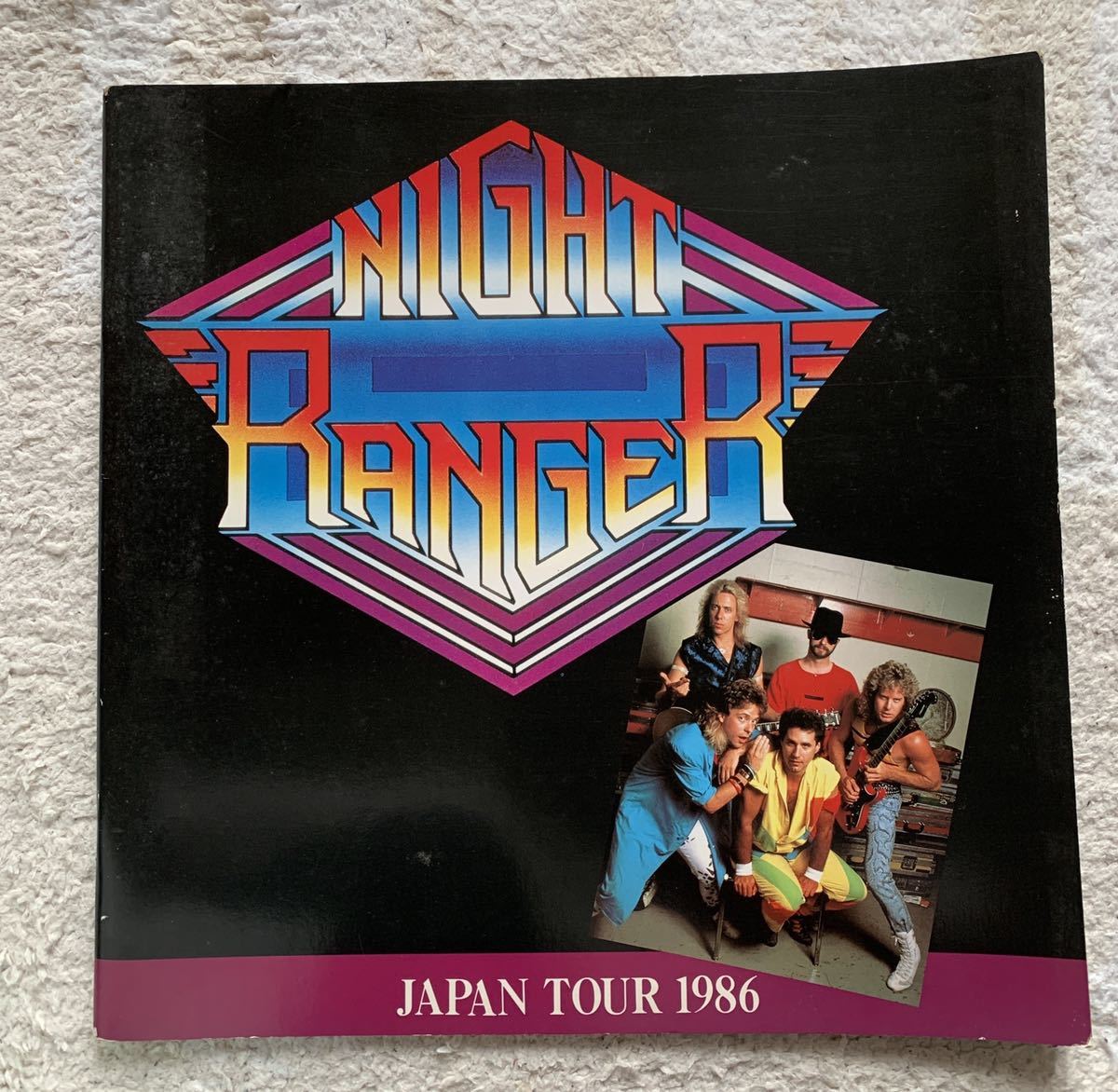 ナイトレンジャーNIGHT RANGERジェフワトソン含むメンバー直筆サイン色紙 やや傷や汚れあり】ナイト・レンジャー/Night Ranger(ジャックブレイズ