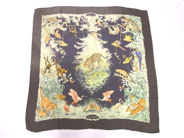 中古】エルメス スカーフ 90cm 大判 シルク 100% EQUATEUR カレ 赤道 ...