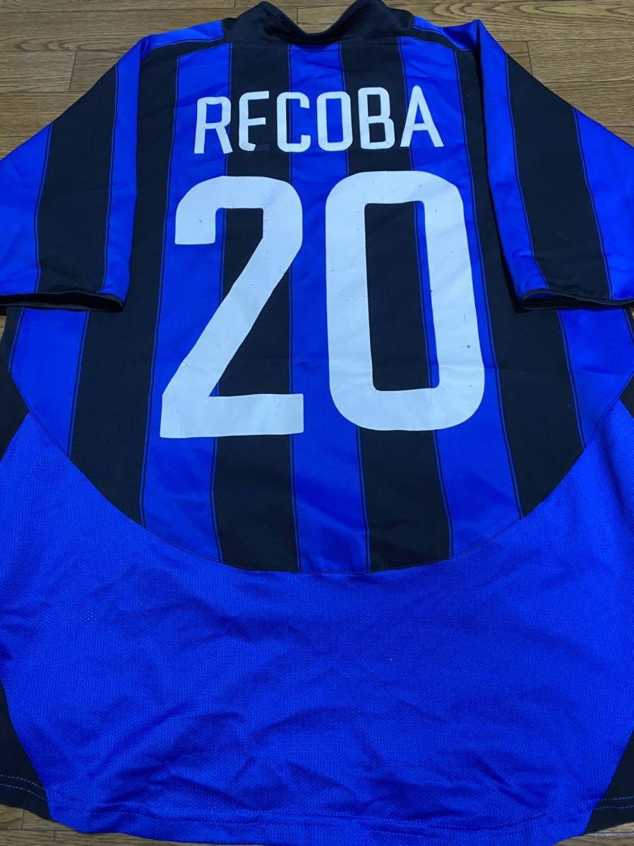 傷や汚れあり】2003 インテル・ミラノ アルバロ・レコバ選手ホーム