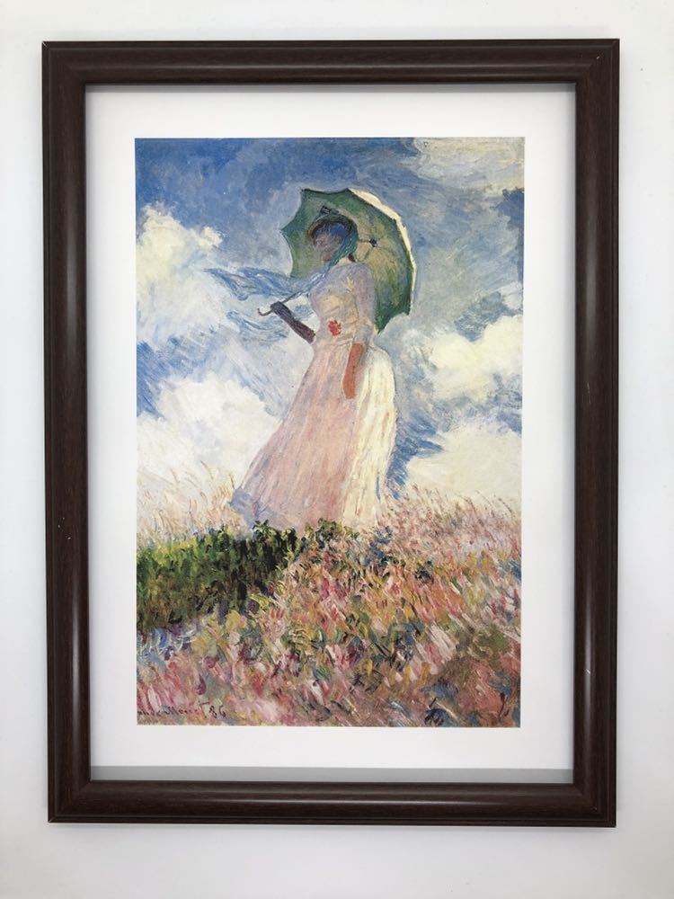 新品】☆秀作☆ 手書き油絵 クロード・モネ ひまわり 額付 絵画
