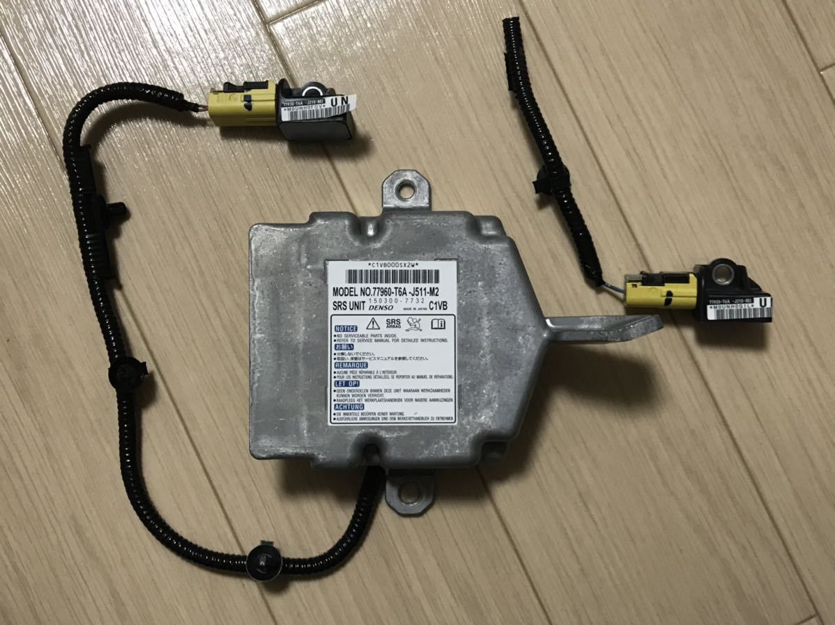 【やや傷や汚れあり】ホンダ オデッセイ SRS エアバッグコンピューター&センサーセット ODYSSEY RC1 RC2 RC4 77960