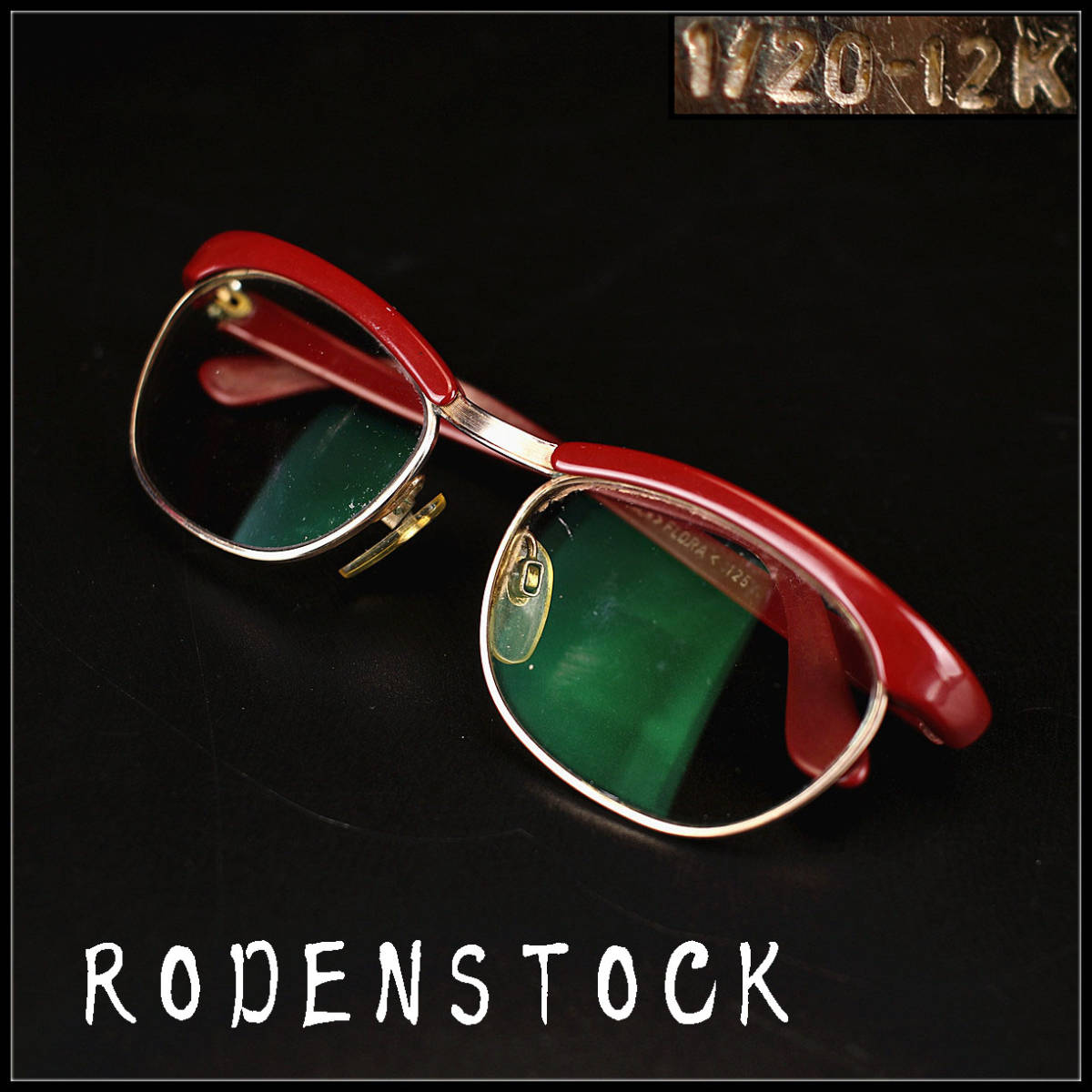 【目立った傷や汚れなし】G0316 【RODENSTOCK】 ローデンストック K12金製フレーム ドイツ製 ブランド メガネ 眼鏡 時代の ...