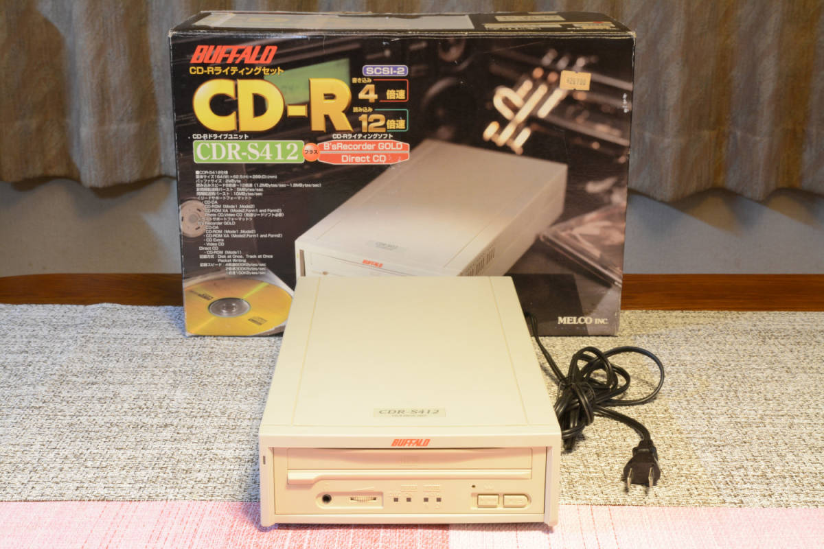 傷や汚れあり】バッファロー BUFFALO CDR-S412 / プレクスター PLEXTOR 