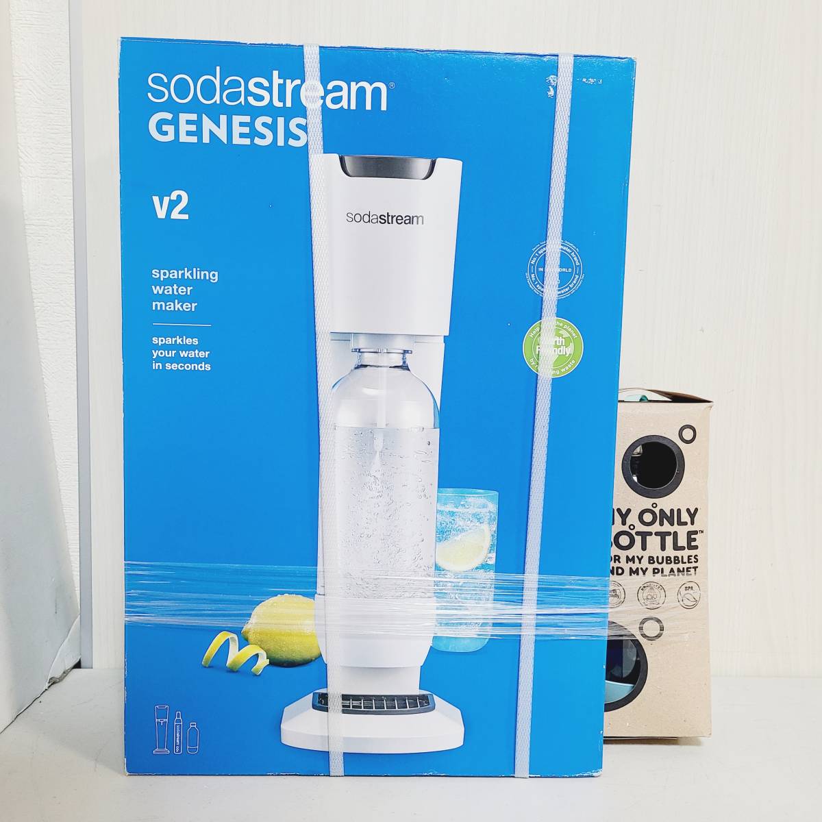 【未使用】【C6860】 未使用品 soda stream ソーダストリーム GENESIS V2 炭酸水ソーダメーカー ボトルセット の落札