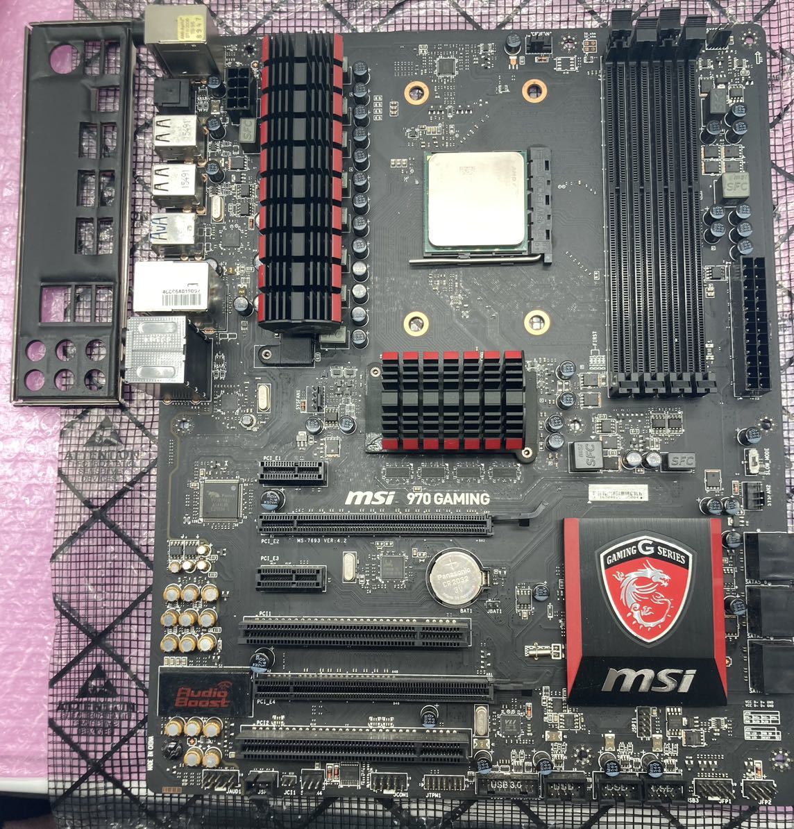 【傷や汚れあり】AM3+ マザーボード 8コアCPUセット msi 970 GAMING AMD SOCKET AM3+ FX-8320E ...