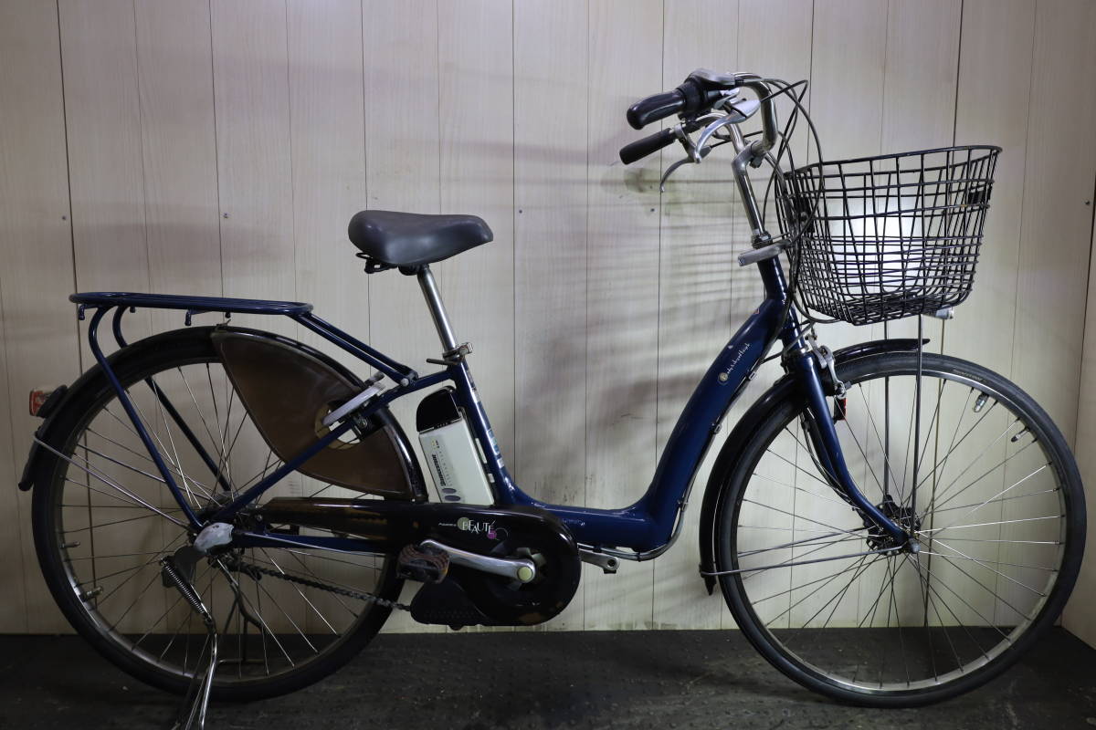 新基準良品！ブリヂストン ボーテアシスタBA6L60 リチウム6AH 26インチ 3段 LED 赤系