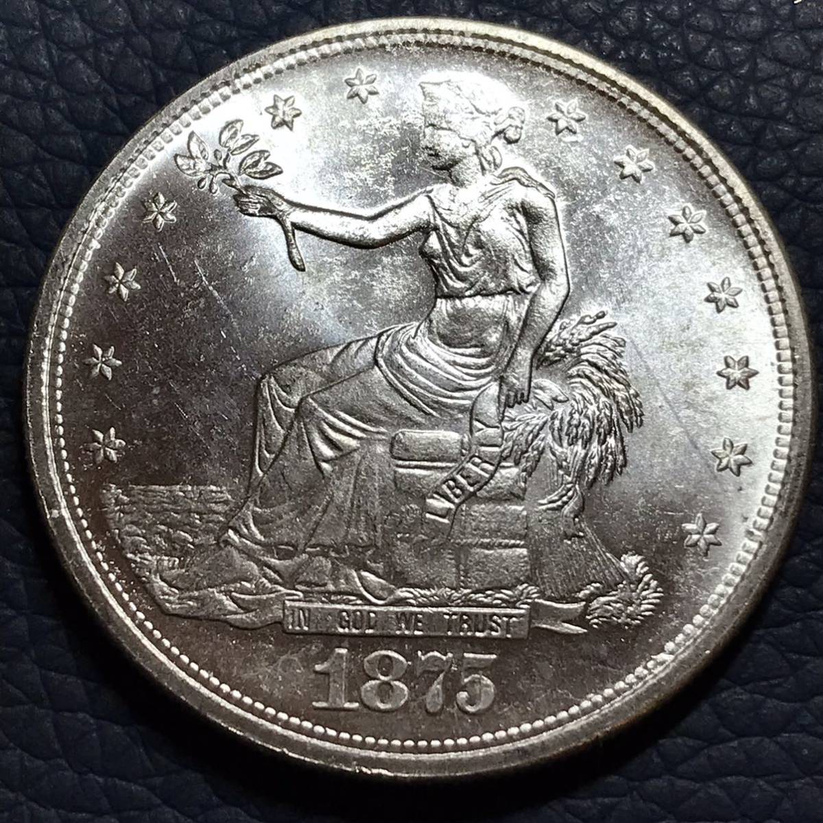アメリカ貿易銀1875年 CC 古銭銀貨トレードダラー