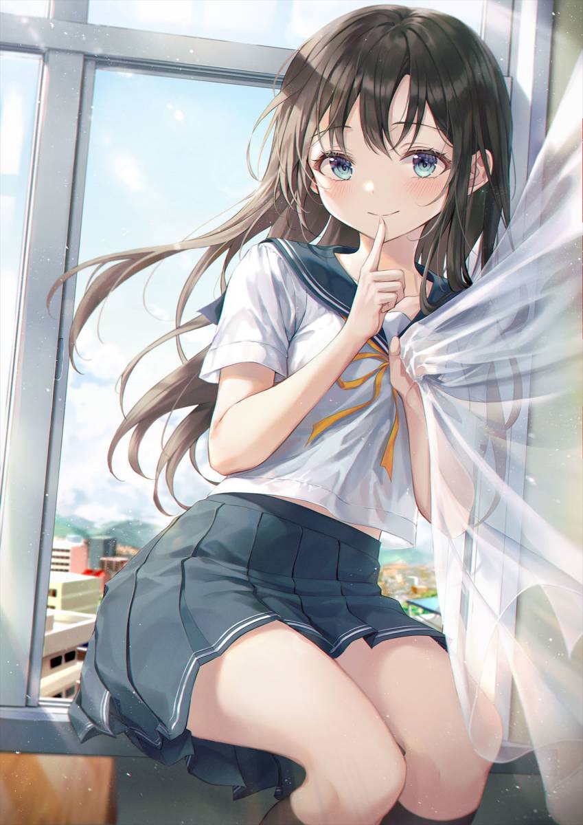 女の子のイラスト A4サイズ 未使用】A4サイズイラストカード 美少女イラスト 女の子 E 44の落札