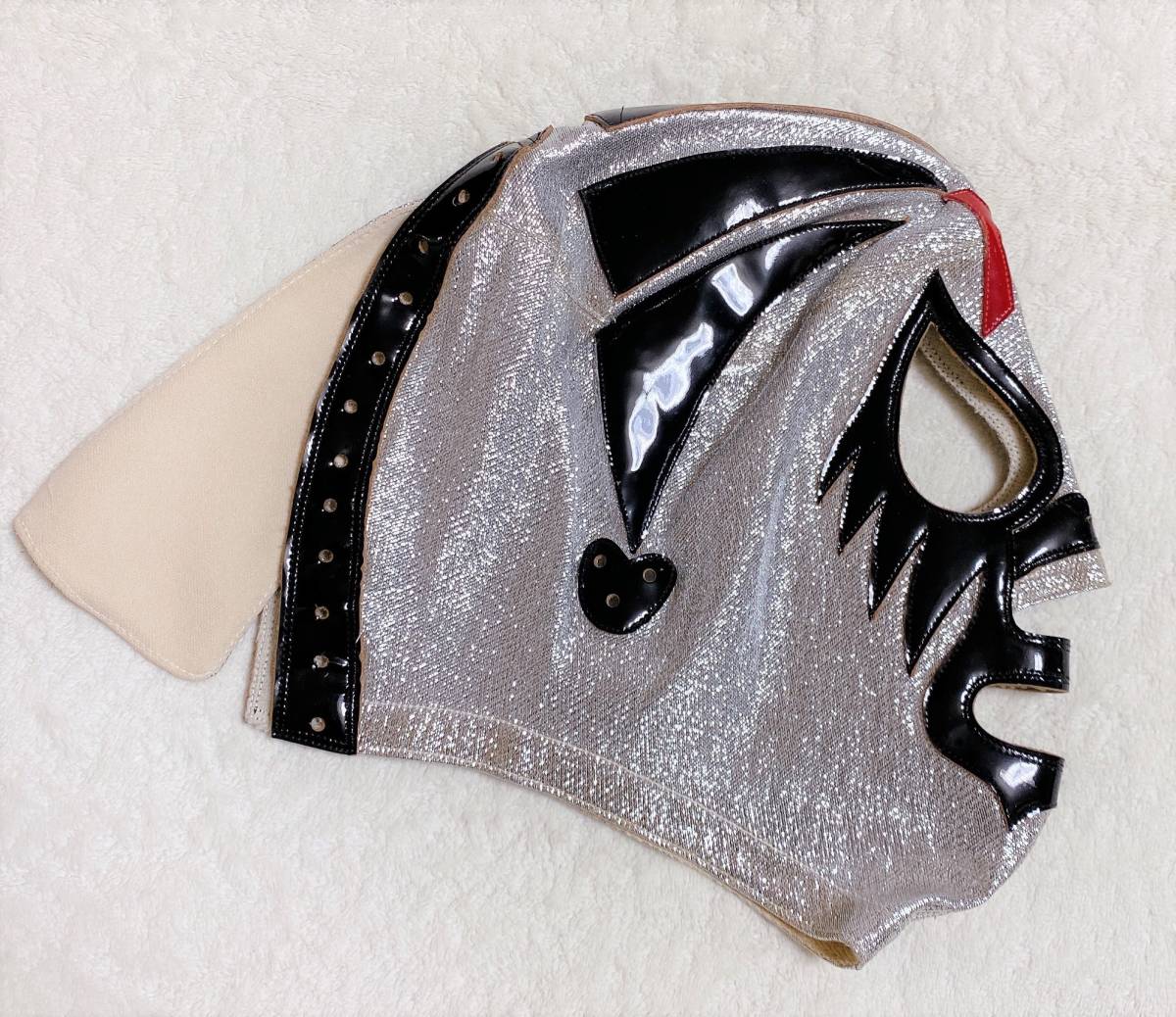 □悪魔仮面□プエブラ製□ミル・マスカラス試合用マスク□弟ドス・カラス/